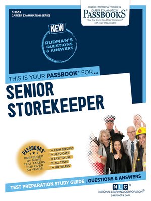 cover image of Senior Storekeeper